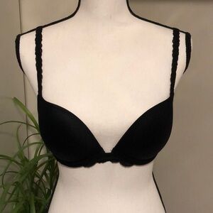 VS PINK Black Lace Bra (multi-way)